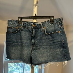 Madewell relaxed denim blue Jean shorts, Size 31